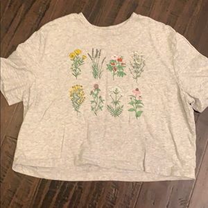 Flower Cropped Tee